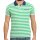 wawiHEROES FRESH BRAND Herren Kurzarm Polo Shirt in Grün/Weiß/Blau