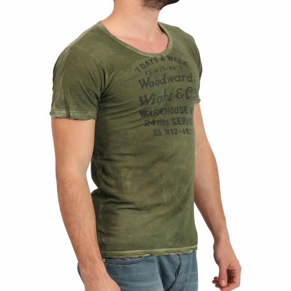 wawiHEROES FRESH BRAND Herren T-Shirt in Oliv