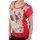 wawiHEROES BLAUER USA Damen T-Shirt MAGLIA in Rot