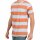 wawiHEROES JACK & JONES VINTAGE Herren T-Shirt STRIPE in Hellblau/Orange