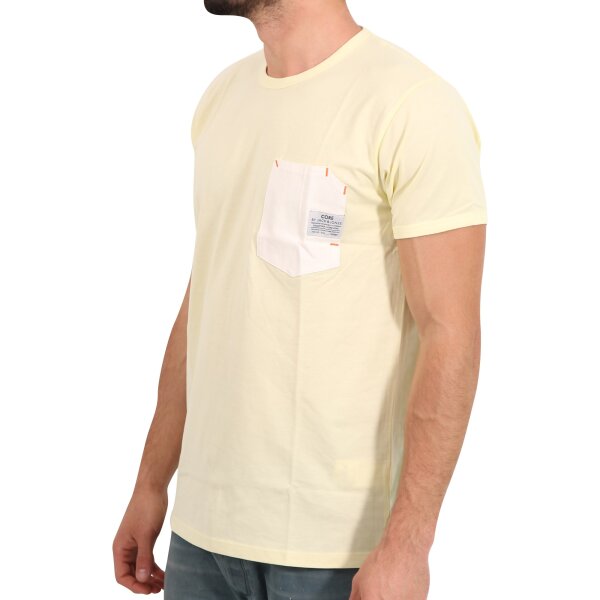 wawiHEROES JACK & JONES CORE Herren T-Shirt RINGER in Gelb