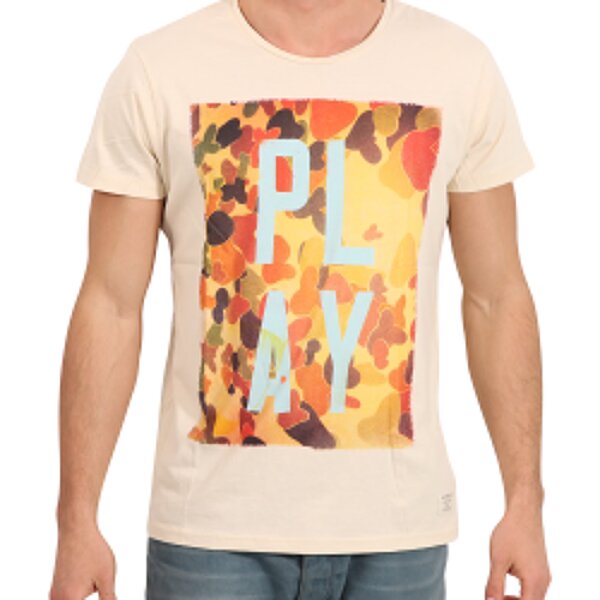 wawiHEROES JACK & JONES ORIGINALS Herren T-Shirt CAMEL in Beige