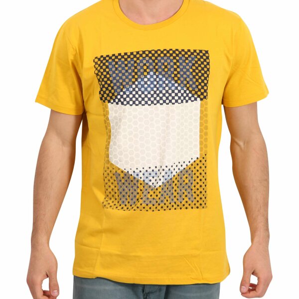 wawiHEROES JACK & JONES CORE Herren T-Shirt BINDING in Gelb