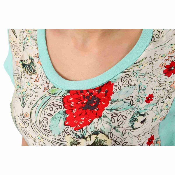 wawiHEROES BLAUER USA Damen T-Shirt MAGLIA in Mint