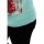 wawiHEROES BLAUER USA Damen T-Shirt MAGLIA in Mint