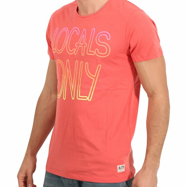 wawiHEROES JACK & JONES ORIGINALS Herren T-Shirt GRADIENT in Rot