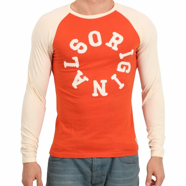 wawiHEROES JACK & JONES ORIGINALS Herren T-Shirt URBAN in Orange/Beige