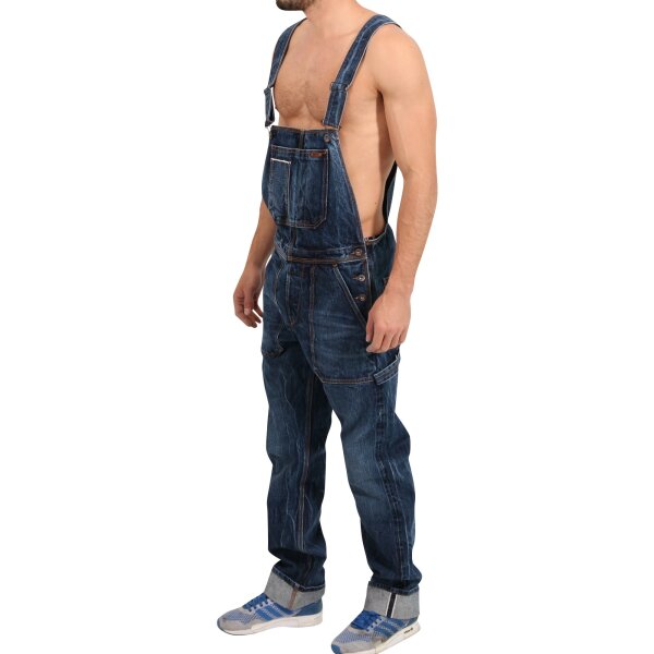 wawiHEROES MUSTANG JEANS Herren Jeans Latzhose BIB OVERALL in Blau