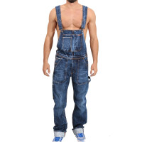 wawiHEROES MUSTANG JEANS Herren Jeans Latzhose BIB...