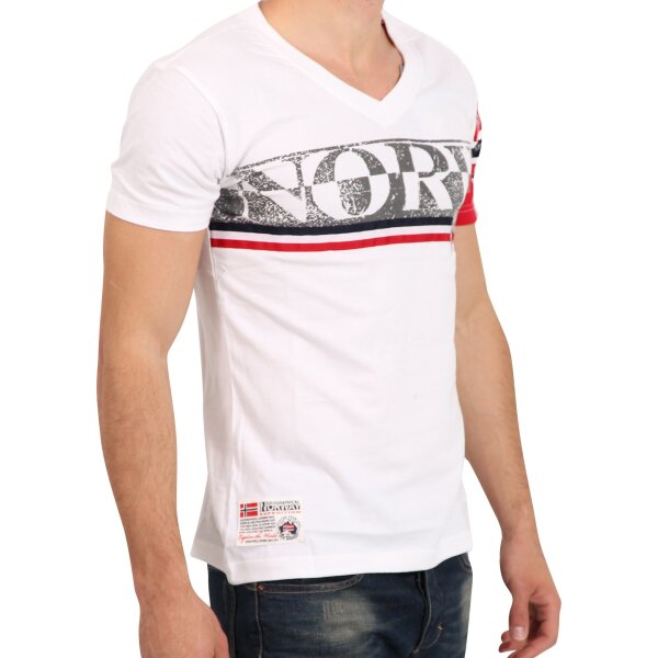 wawiHEROES GEOGRAPHICAL NORWAY Herren T-Shirt JAPONIE in Weiß