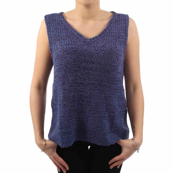 wawiHEROES BLAUER USA Damen Strick-Top SMANICATA in Petrol