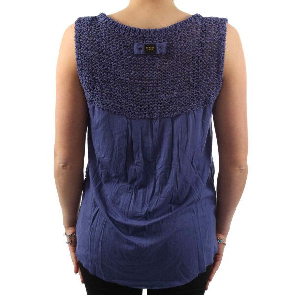 wawiHEROES BLAUER USA Damen Strick-Top SMANICATA in Petrol