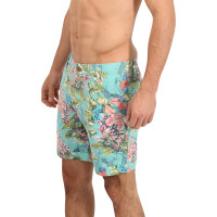 wawiHEROES FRESH BRAND Herren Short FLORAL TURQUOISE IN...
