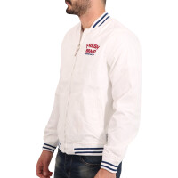 wawiHEROES FRESH BRAND Herren College Jacke in Weiß