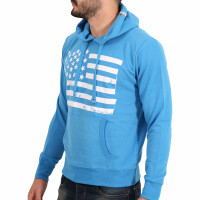 wawiHEROES FRESH BRAND Herren Kapuzenpullover FRENCH BLUE...