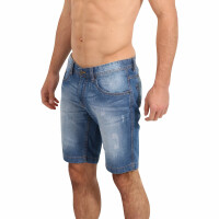 wawiHEROES FRESH BRAND Herren Jeans Short BLUE DENIM in Blau