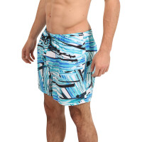 wawiHEROES HUMÖR Herren Bade Boxershort SPLASH BLUE...