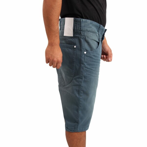wawiHEROES HUMÖR Herrenshort LAGO DENIM in Petrol