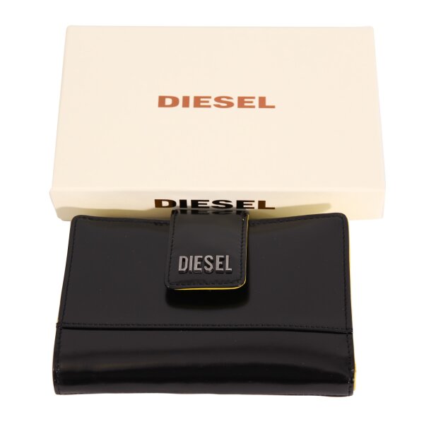 wawiHEROES DIESEL Damen Geldbörse SHINE in Schwarz/Gelb