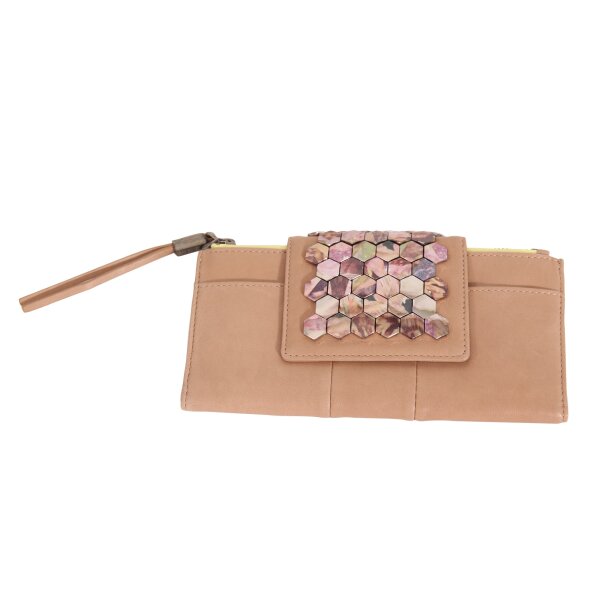 wawiHEROES DIESEL Damen Leder Geldbörse BERYL in Beige