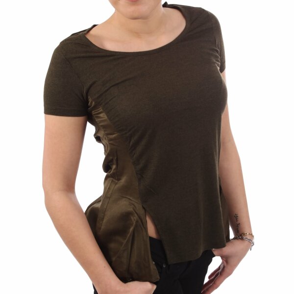 wawiHEROES BLAUER USA Damen T-Shirt MC AIRY in Grün