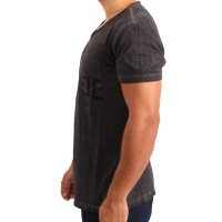 wawiHEROES INDICODE JEANS Herren T-Shirt CAVE in Grau