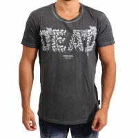 wawiHEROES INDICODE JEANS Herren T-Shirt DEAD in Grau