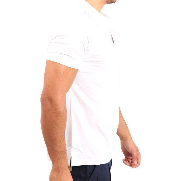 wawiHEROES FRESH BRAND Herren Kurzarm Polo Shirt CLASSIC in Weiß