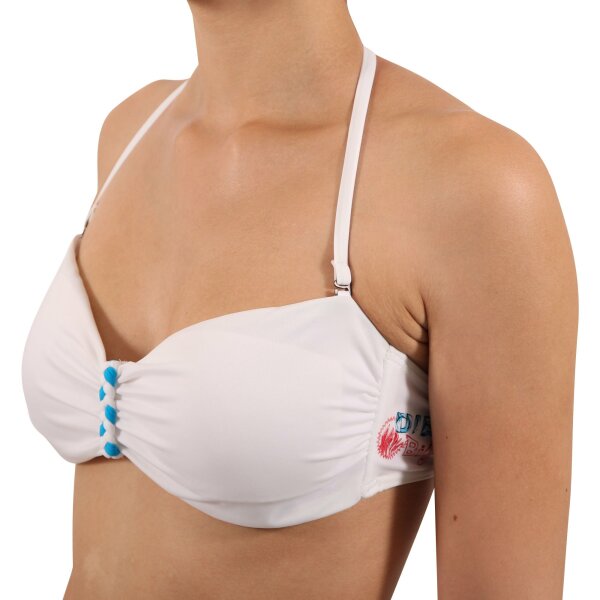 wawiHEROES DIESEL Damen Bandeau Bikini Oberteil BRANDY BRA in Weiß