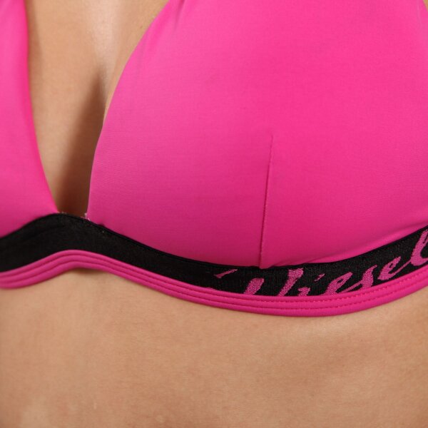 wawiHEROES DIESEL Damen Triangel Bikini Oberteil SUPER BRA in Pink