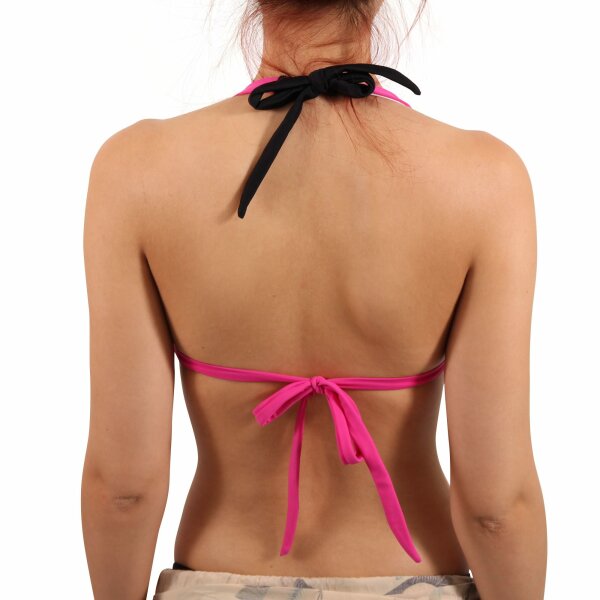 wawiHEROES DIESEL Damen Triangel Bikini Oberteil SUPER BRA in Pink