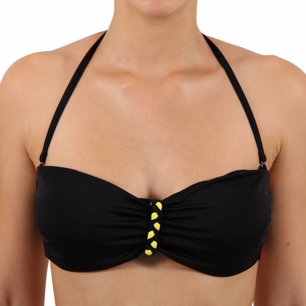 wawiHEROES DIESEL Damen Bandeau Bikini Oberteil BANDY BRA in Schwarz