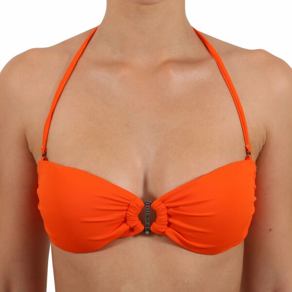 wawiHEROES DIESEL Damen Bandeau Bikini Oberteil SANDY REGGISEN in Orange