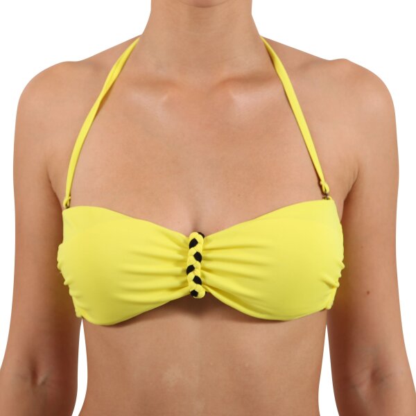 wawiHEROES DIESEL Damen Bandeau Bikini Oberteil BANDY BRA in Gelb