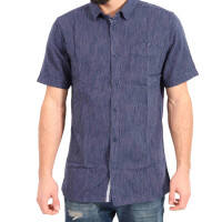 wawiHEROES HUMÖR Herren Kurzarm Hemd HAZE in Dunkelblau