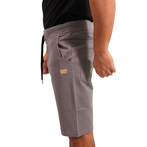 wawiHEROES HUMÖR Herren Sweat Short SLUG CASTLEROCK in Grau