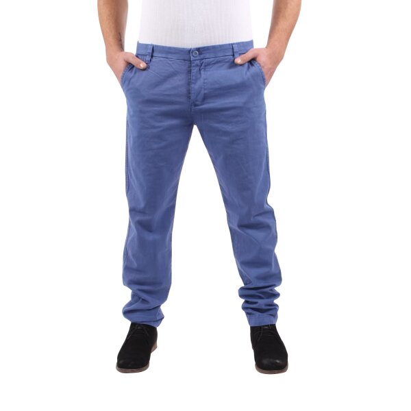 wawiHEROES BLAUER USA Herren Hose LUNGO in Hellblau