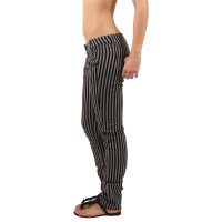 wawiHEROES KILLAH Damen Hose EKE STRIPES in Grau/Schwarz