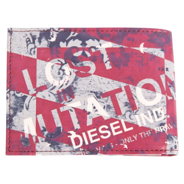 wawiHEROES DIESEL Herren Geldbeutel HIRESH X in Grau/Rot