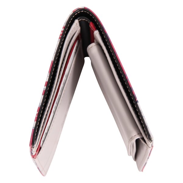 wawiHEROES DIESEL Herren Geldbeutel HIRESH X in Grau/Rot