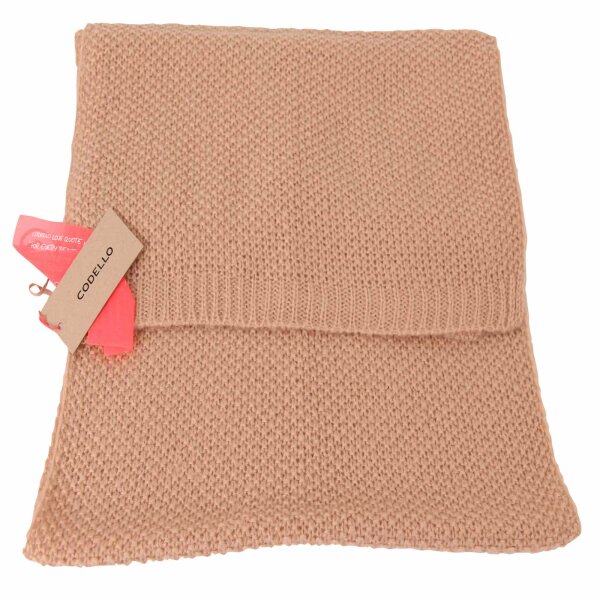 wawiHEROES CODELLO Damen Schal POETRY GRUNGE KNIT in Rose