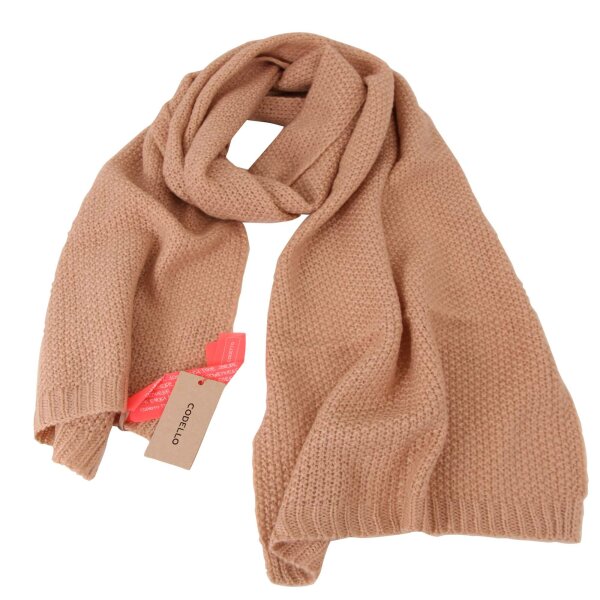 wawiHEROES CODELLO Damen Schal POETRY GRUNGE KNIT in Rose