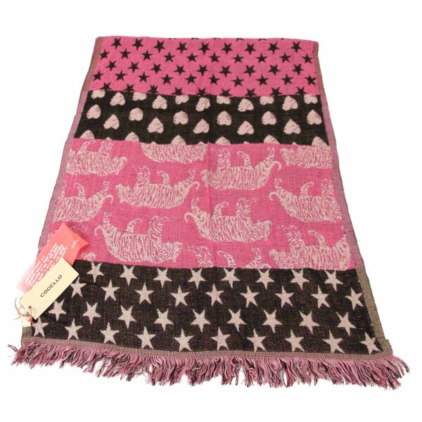 wawiHEROES CODELLO Damen Schal POETRY in Pink