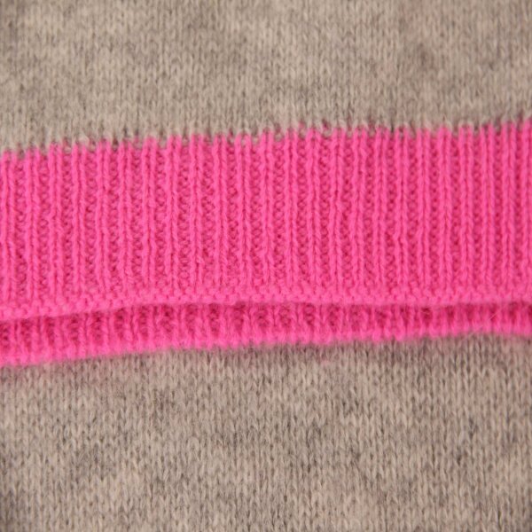 wawiHEROES CODELLO Damen Schal POETRY GRUNGE KNIT in Hellgrau/Pink