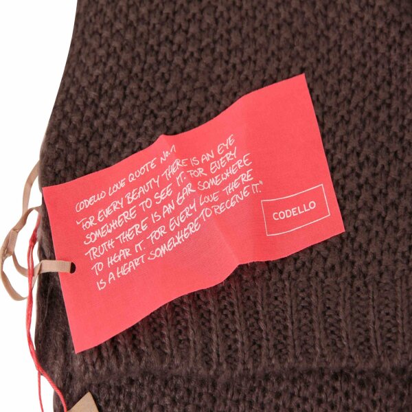 wawiHEROES CODELLO Damen Schal POETRY GRUNGE KNIT in Dunkelgrau