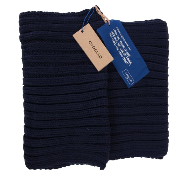 wawiHEROES CODELLO Herren Loop Schal MEN in Dunkelblau