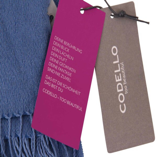 wawiHEROES CODELLO Damen Tuch PASHMINA in Blau