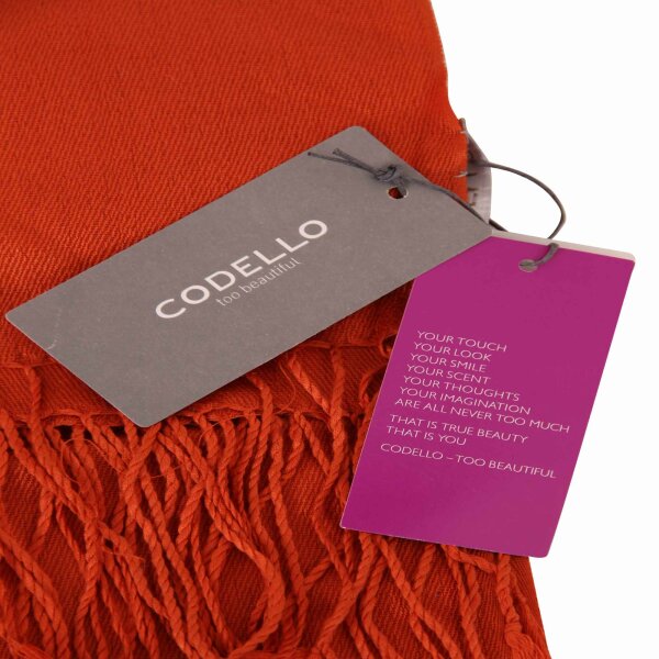 wawiHEROES CODELLO Damen Tuch PASHMINA in Orange