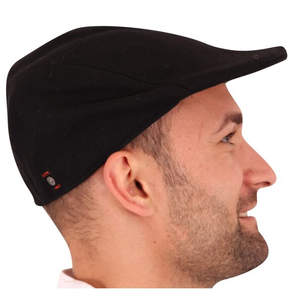 wawiHEROES DEKKER Herren Schiebermütze CLOTH CAP in Schwarz