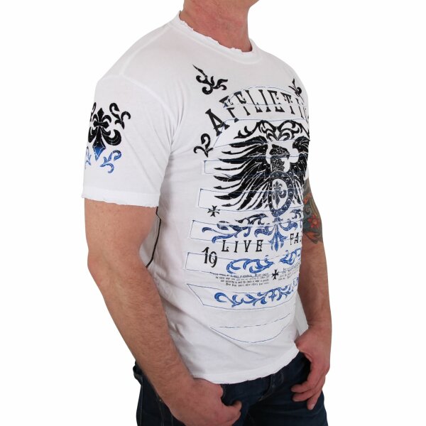wawiHEROES AFFLICTION Herren T-Shirt SECURE MEASURE in Weiß